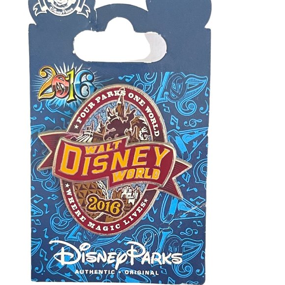 Disney Parks 2016 Walt Disney World Four Parks One World Where Magic Lives Pin - Picture 2 of 2